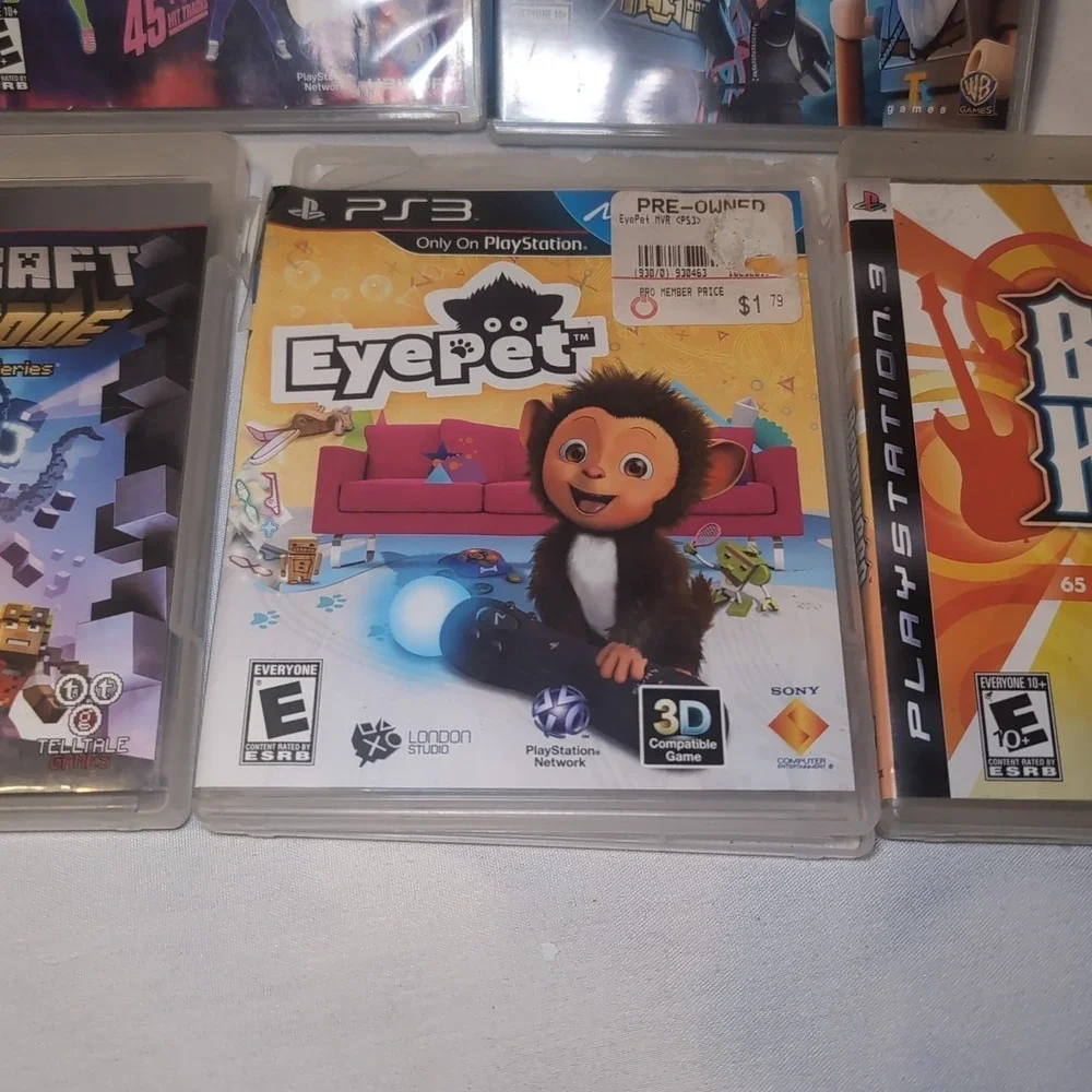 Just Dance 3, Lego Dimensions, Minecraft Season Pass, Eyepet, Band Hero Ps3 Kids